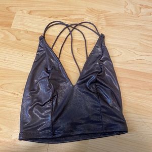 Free People metallic bralette